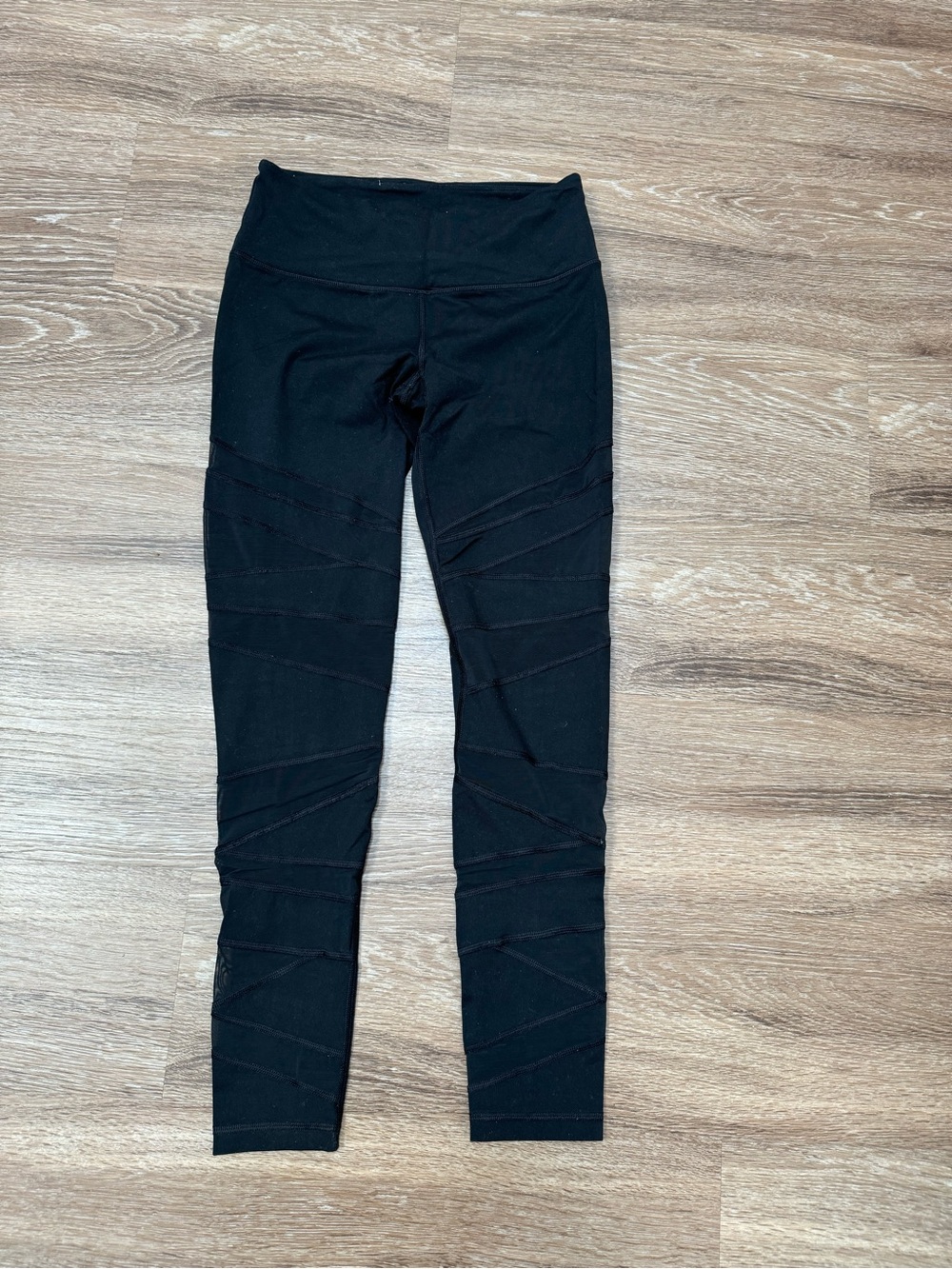 Victoria's Secret Black Jeggings with Diagonal Panel Accents